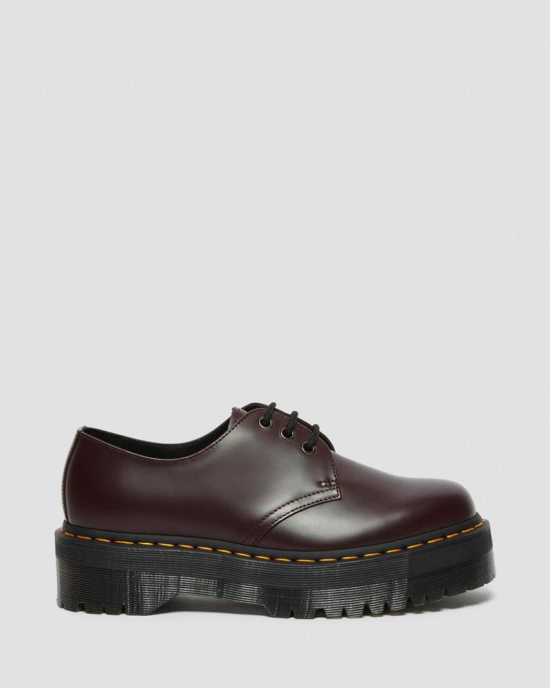 Dr Martens 1461 Smooth Leren Platform Schoenen Heren Bordeaux | NL 195MQZ